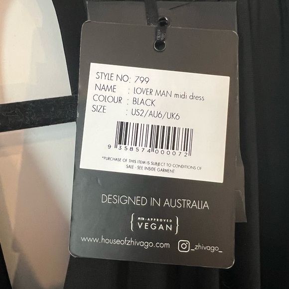 Zhivago Lover Man Midi Dress (NWT) - Picture 6 of 11